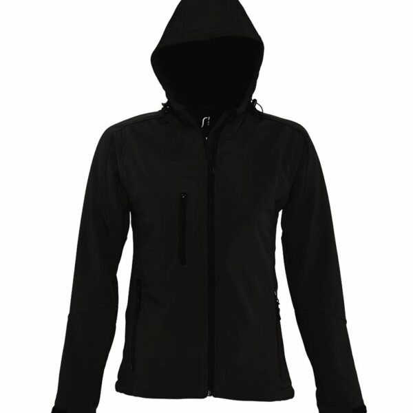 46802-Veste Softshell à capuche - 94% polyester - 6% élasthanne